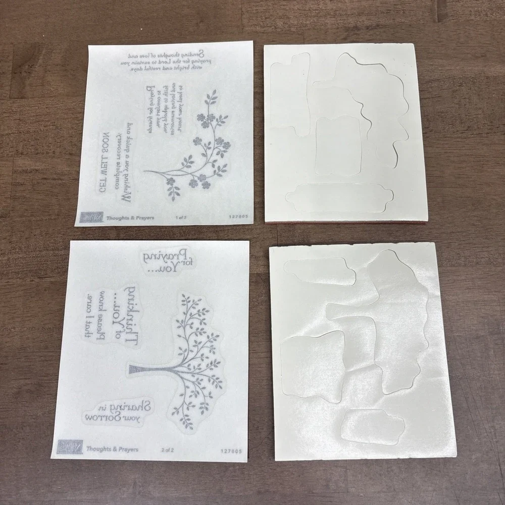 Stampin' Up! Thoughts & Prayers Stamp Set 127805 Cling